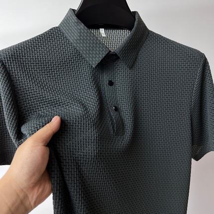 Men's Elegant Silk Polo 