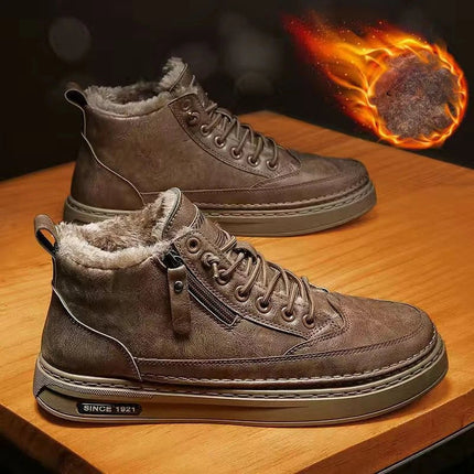 WarmStep Men's Boots | Leather, Wool, and Winter Comfort