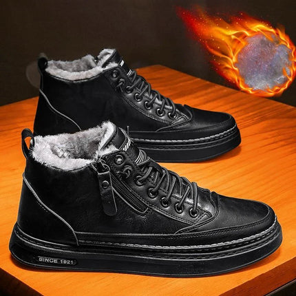 WarmStep Men's Boots | Leather, Wool, and Winter Comfort