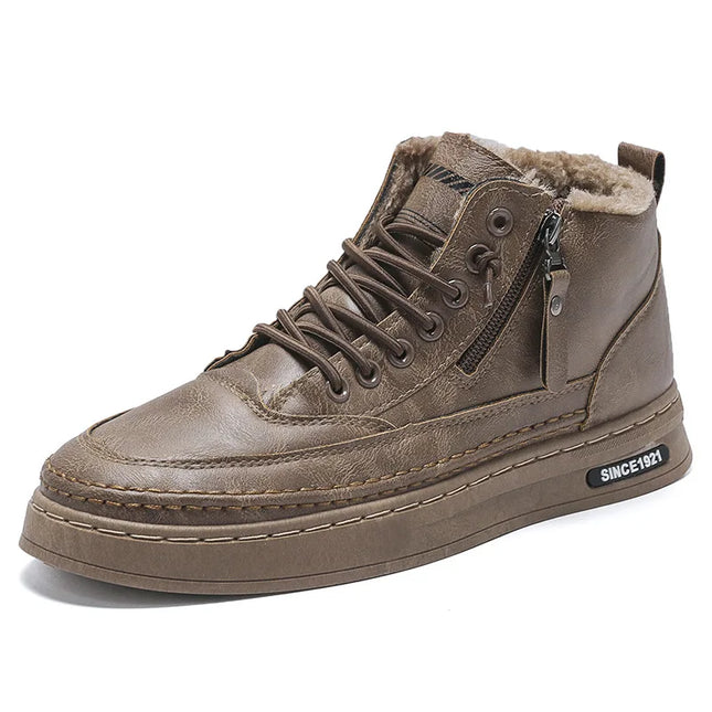WarmStep Men's Boots | Leather, Wool, and Winter Comfort