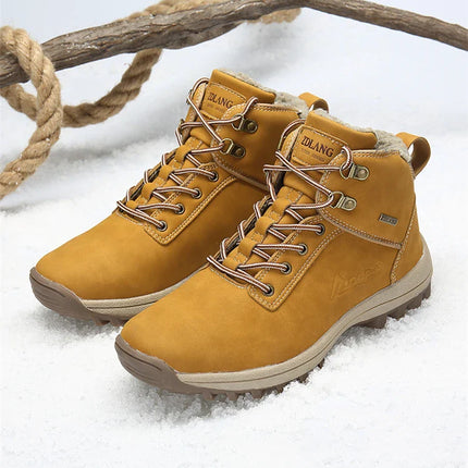 Waterproof plush boots for men winter 2025