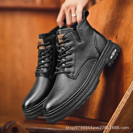 Royal Ride Men's Ankle Boots | Retro Elegance and Premium Leather 