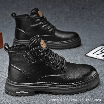 Royal Ride Men's Ankle Boots | Retro Elegance and Premium Leather 