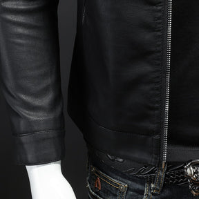 Slim Leather Jacket for Men
