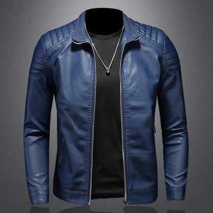 Slim Leather Jacket for Men