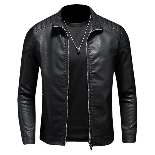 Slim Leather Jacket for Men