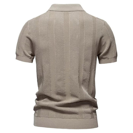 Santorini knitted polo shirt 