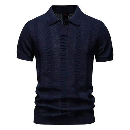 Santorini knitted polo shirt 