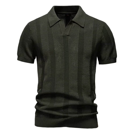 Santorini knitted polo shirt 