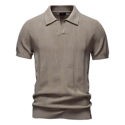 Santorini knitted polo shirt 