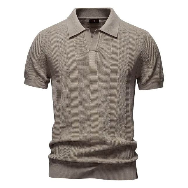 Santorini knitted polo shirt 