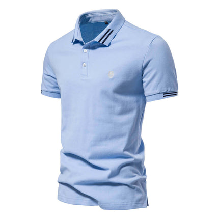 Classic 100% cotton men's polo shirt 