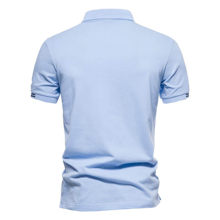 Classic 100% cotton men's polo shirt 