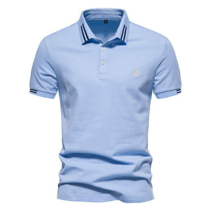 Classic 100% cotton men's polo shirt 