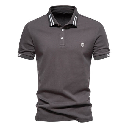 Classic 100% cotton men's polo shirt 