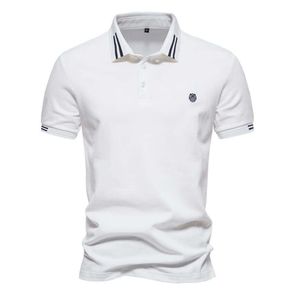 Classic 100% cotton men's polo shirt 
