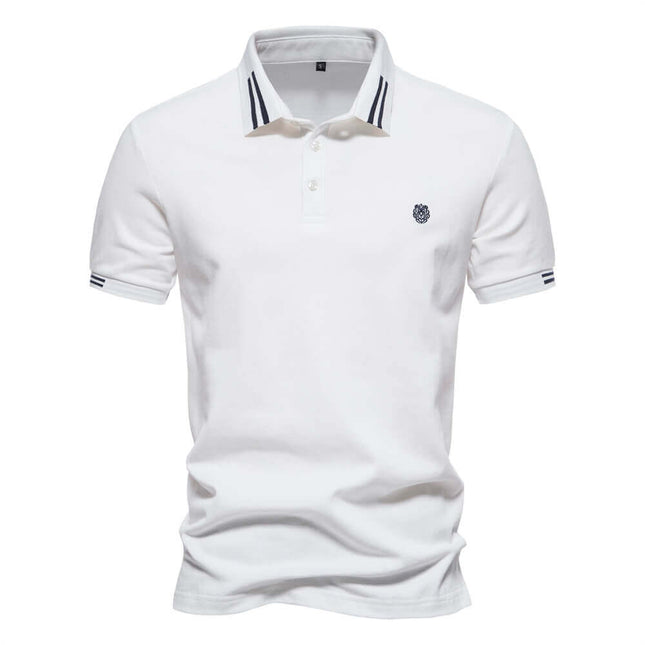 Classic 100% cotton men's polo shirt 