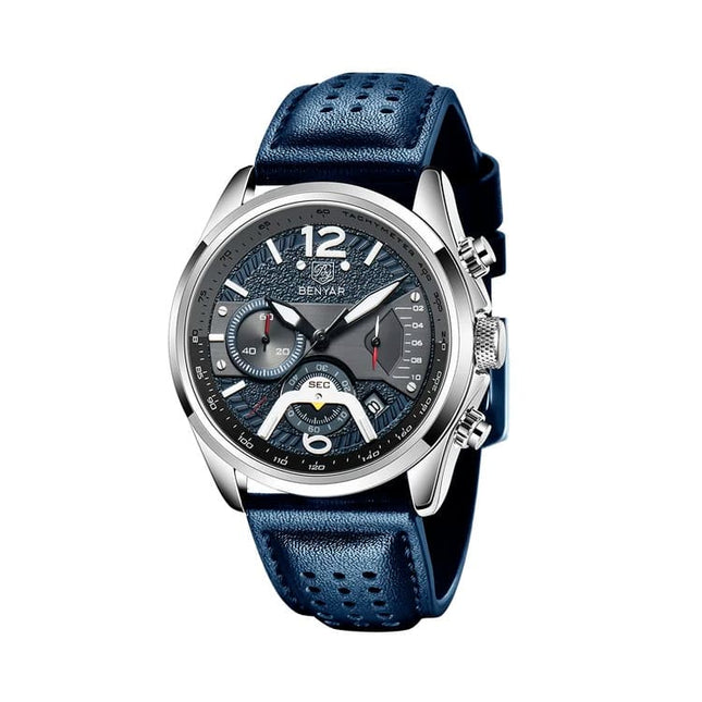 Benyar Rare Sports Watch with Leather Strap