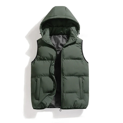 ThermoShield Vest – Sleeveless with Detachable Hood
