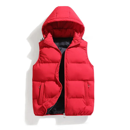 ThermoShield Vest – Sleeveless with Detachable Hood