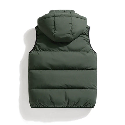ThermoShield Vest – Sleeveless with Detachable Hood