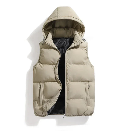 ThermoShield Vest – Sleeveless with Detachable Hood