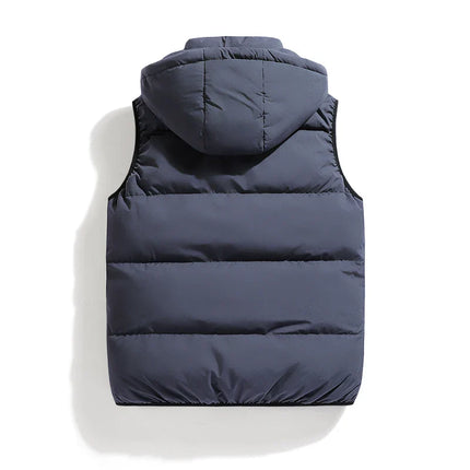 ThermoShield Vest – Sleeveless with Detachable Hood