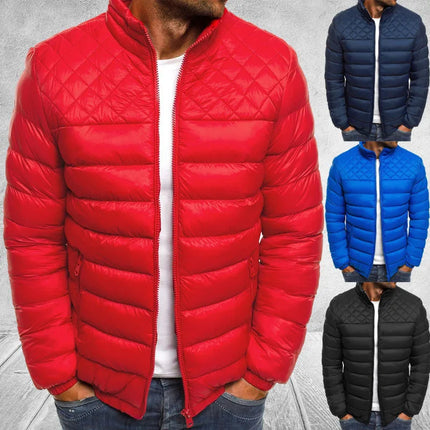 Men's ComfortFit Jacket – Thermal Cotton with High Collar