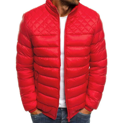 Men's ComfortFit Jacket – Thermal Cotton with High Collar