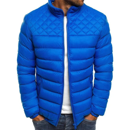 Men's ComfortFit Jacket – Thermal Cotton with High Collar