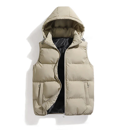 ThermoShield Vest – Sleeveless with Detachable Hood