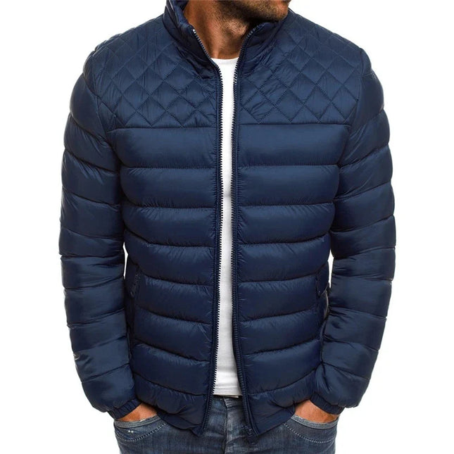 Men's ComfortFit Jacket – Thermal Cotton with High Collar