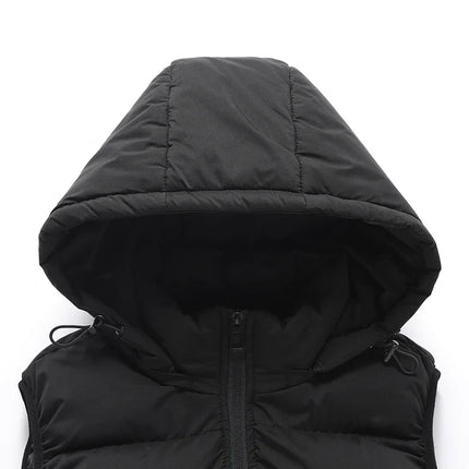 ThermoShield Vest – Sleeveless with Detachable Hood