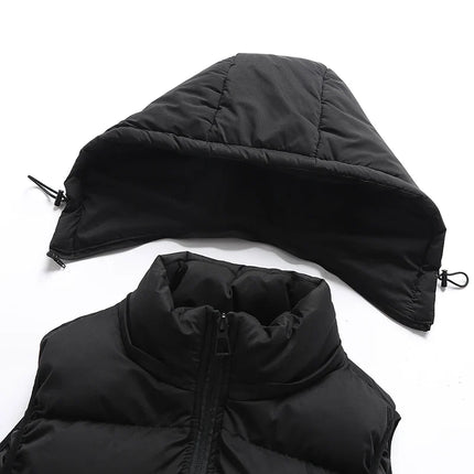 ThermoShield Vest – Sleeveless with Detachable Hood