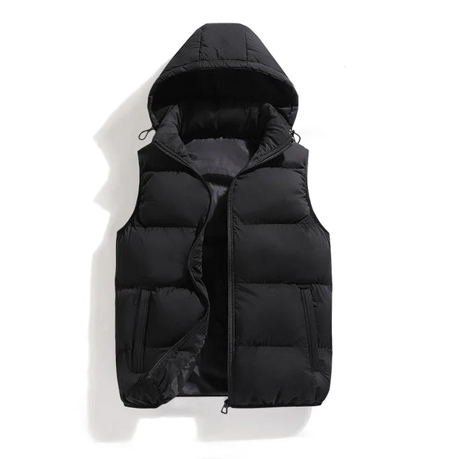 ThermoShield Vest – Sleeveless with Detachable Hood