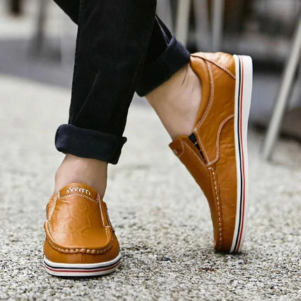 Men's Genuine Leather Loafer Shoes | Casual Style