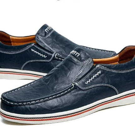 Men's Genuine Leather Loafer Shoes | Casual Style