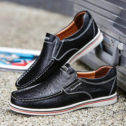 Men's Genuine Leather Loafer Shoes | Casual Style