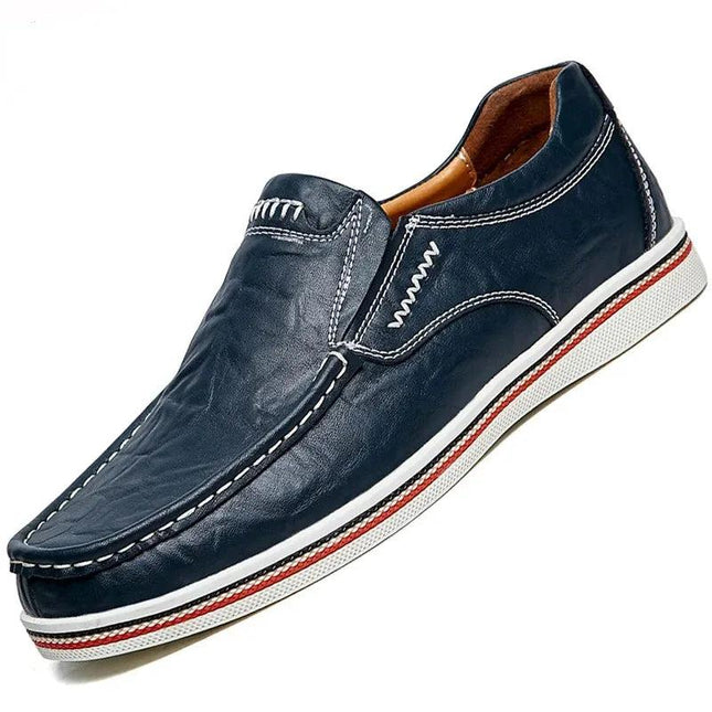 Men's Genuine Leather Loafer Shoes | Casual Style