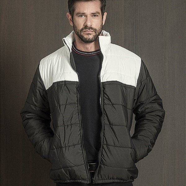 Men's Two-Tone Quilted Jacket